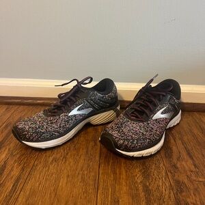 Brooks Women’s Adrenaline GTS 18 Black Multi Color Sneaker Shoes